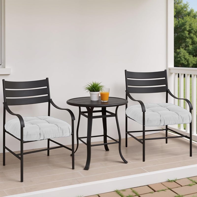MTMR Water-Repellent Outdoor Chair Cushions Set of 2, 19”X19” Patio Chair Cushions with High Elasticity PP Cotton, Thick Tufted Outdoor Patio Furniture Cushions, Seat Cushions for Outdoor Furniture - Image 2